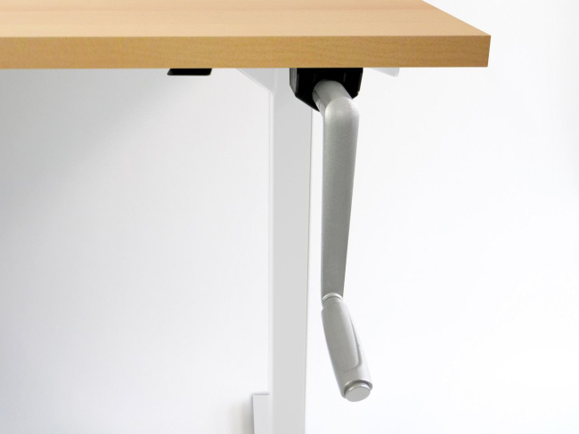 Desktopia Budget - Höhenverstellbarer Schreibtisch mit Kurbel - 2